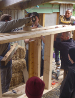 build a timber frame wall